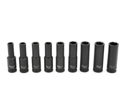 Set 1/2 "lange Schlagbuchsen 10-32 mm, 16 Stück