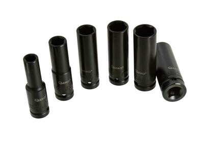 Ein Satz langer 1/2 "Schlagbuchsen 10-21 mm 6 Stk. (20)