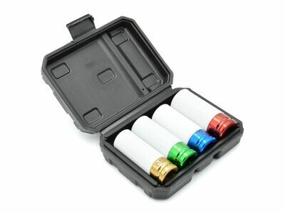 Aluminium Felgennüsse mit Felgen Schutz 4-tlg. 17 mm 19 mm 21 mm 22 mm