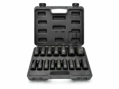 Set 1/2 &quot;lange Schlagbuchsen 10-32 mm, 16 Stück