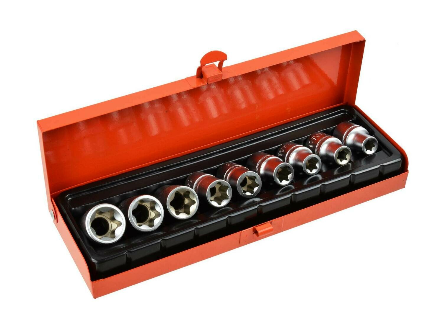 9 Stk. Satz Torx-Buchsen E10-24,1 / 2 &quot;GEKO, Gehäuse (20)