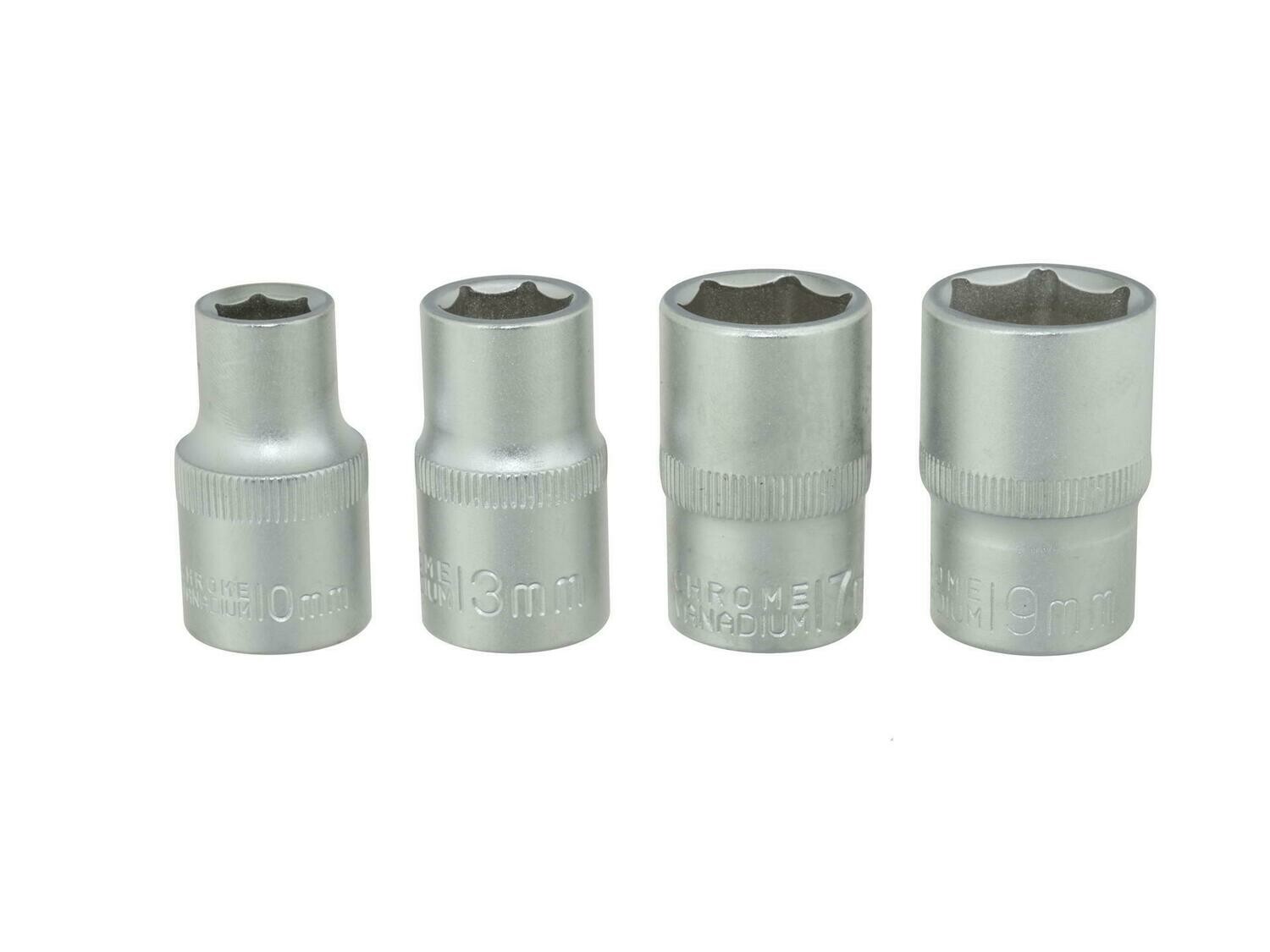 4 Stück 1/2 &quot;(10-13-17-19mm) Buchsen (20)