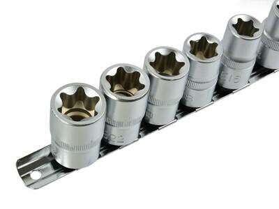 10 Stück E10-24,1 / 2 "Torx-Buchsen an der GEKO-Schiene (20)