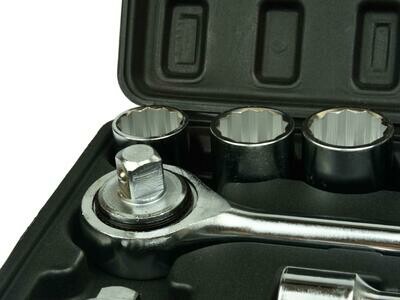 Steckschlüsselsatz 21Stk.3 / 4 "12-Punkt 19-50mm / schwarzer Koffer