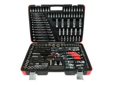 Ein Satz professioneller Steckschlüssel 216 Stk. 1/4 "3/8" 1/2 "25 GW (1)