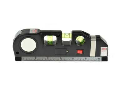 Laserniveau mit einem Maß und einem Meter 2,5 m