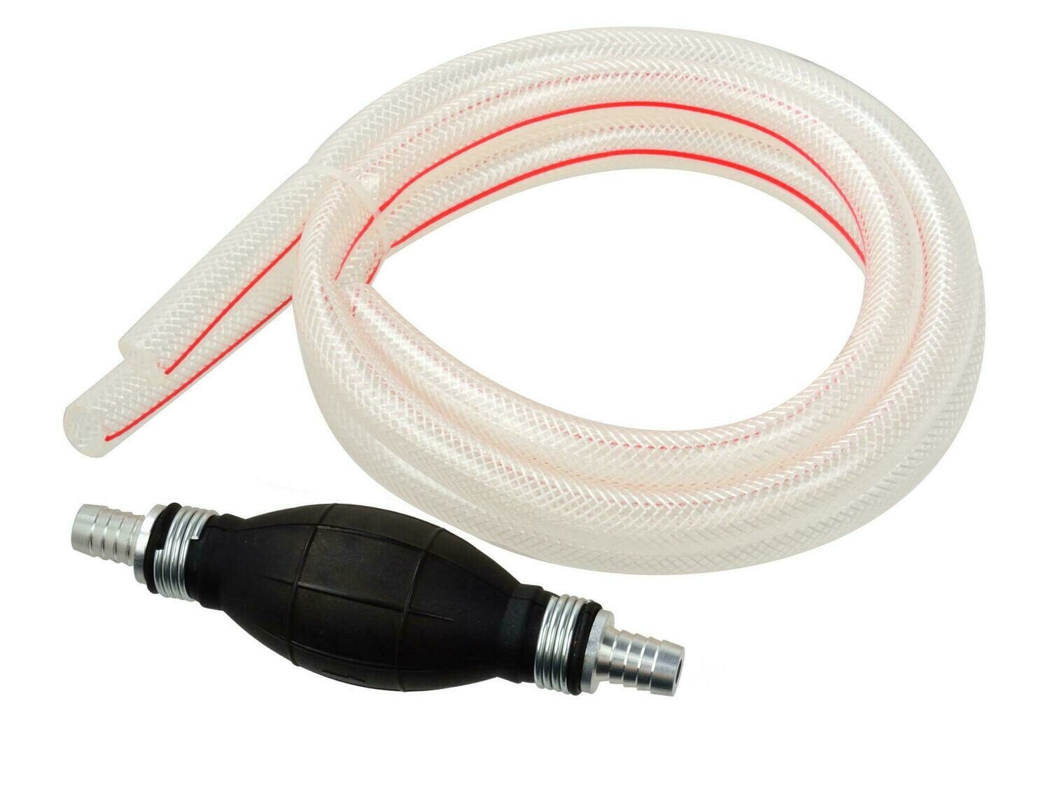 Manuelle Kraftstoffpumpe 12mm mit 2x1m Schläuchen - Birne
