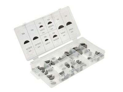 Set Federkeil halbrunde Keile 80 Stk.