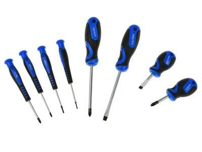 Set mit 8 Schlitzschraubendrehern: 2-6 mm Kreuz: ph0-2 GEKO