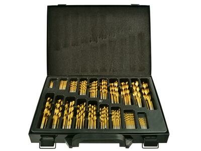 Set mit 170 HSS-Bohrern für Metall, Titan m. Kasten Bohrer