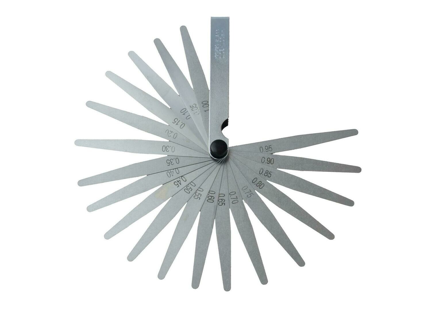 Blattlehre  Fühlerlehre mit 20 Klingen 0,05-1 mm