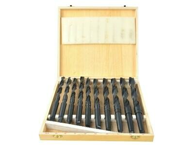 Set mit 10 Stück Metall-Morsebohrern MK2 14,5-23 mm