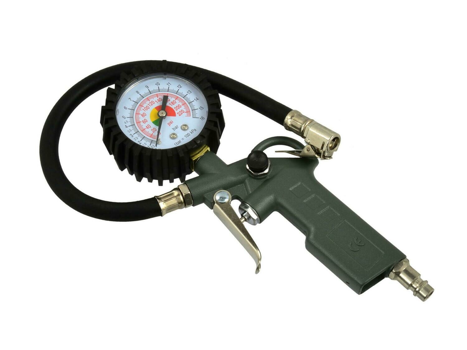 Aufblaspistole mit großem Manometer