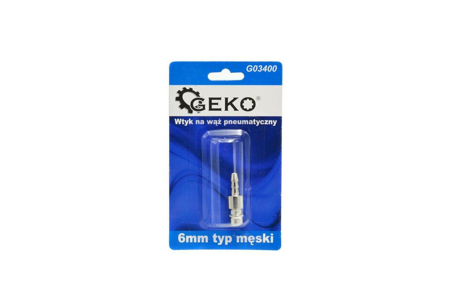 Stecker für Pneumatikschlauch 6mm Stecker (Blister)