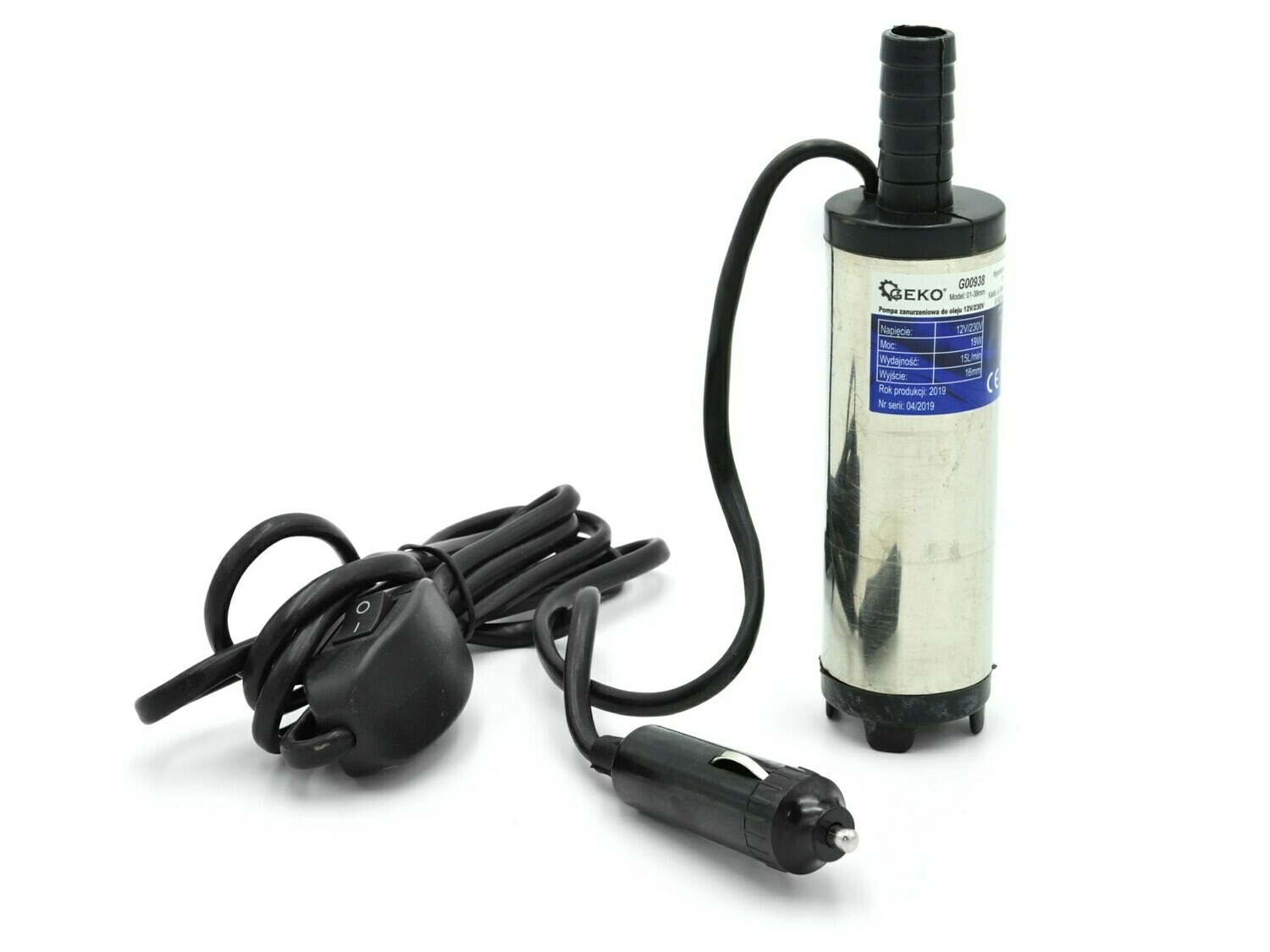 Öl-Tauchpumpe 12V / 230V 38mm