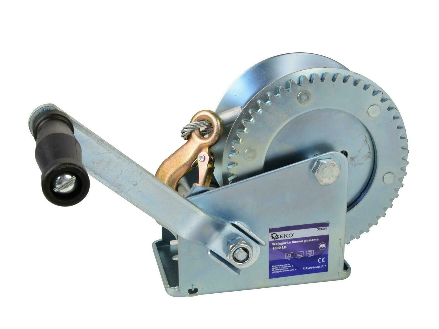 850 kg horizontale Seilwinde (Kurbel) (4)