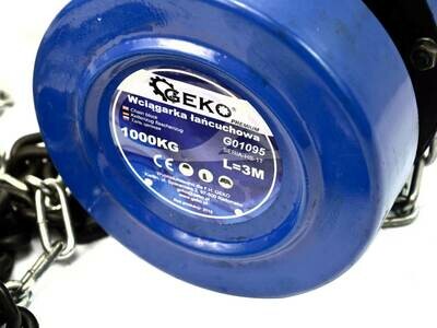 GEKO PREMIUM 1T x 3M Kettenwinde / Stahl
