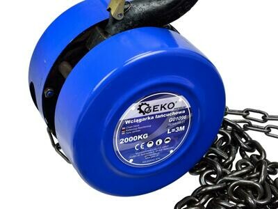 GEKO PREMIUM 2T x 3M Kettenwinde / Stahl