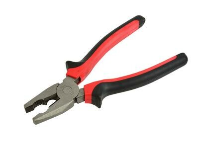 Kombinationszange, vernickelt, 200 mm (rot und schwarz) (60)