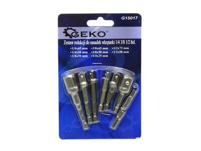 8 tlg Stecknuss Adapter 1/4&quot; 3/8&quot; 1/2&quot;
