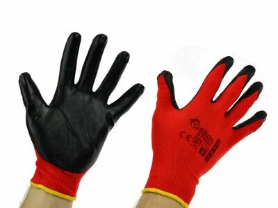 1 Paar Schutzhandschuhe GEKO s. 8 / RED Nitrile