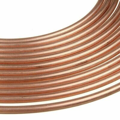 10m Bremsleitung Kupfer Ø 4,75 mm + 20 V