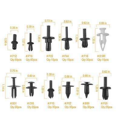 350 Radkasten Befestigung Trim Moulding Clips Verkleidung Sortiment Universal
