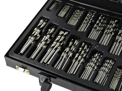 Set mit 170 HSS-Metallbohrern