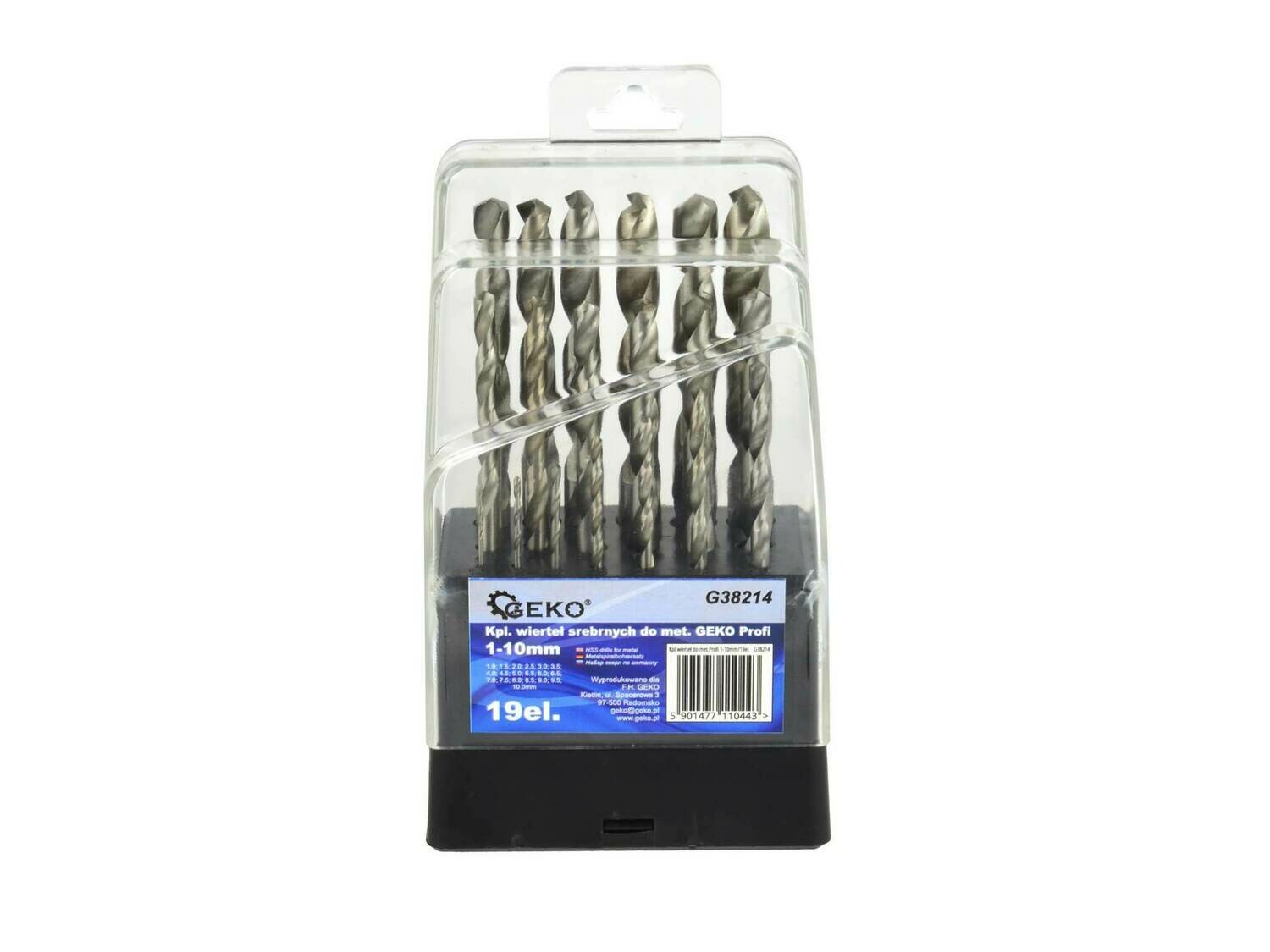 Satz Silberbohrer für GEKO 1-10 mm / 19 Stück