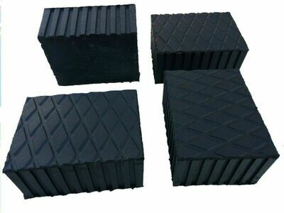 4 Stk Gummiklotz Gummiklötze 160x120x20 mm
