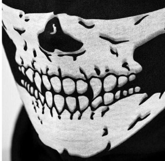 Bandana Totenkopf Mundbedeckung Maske