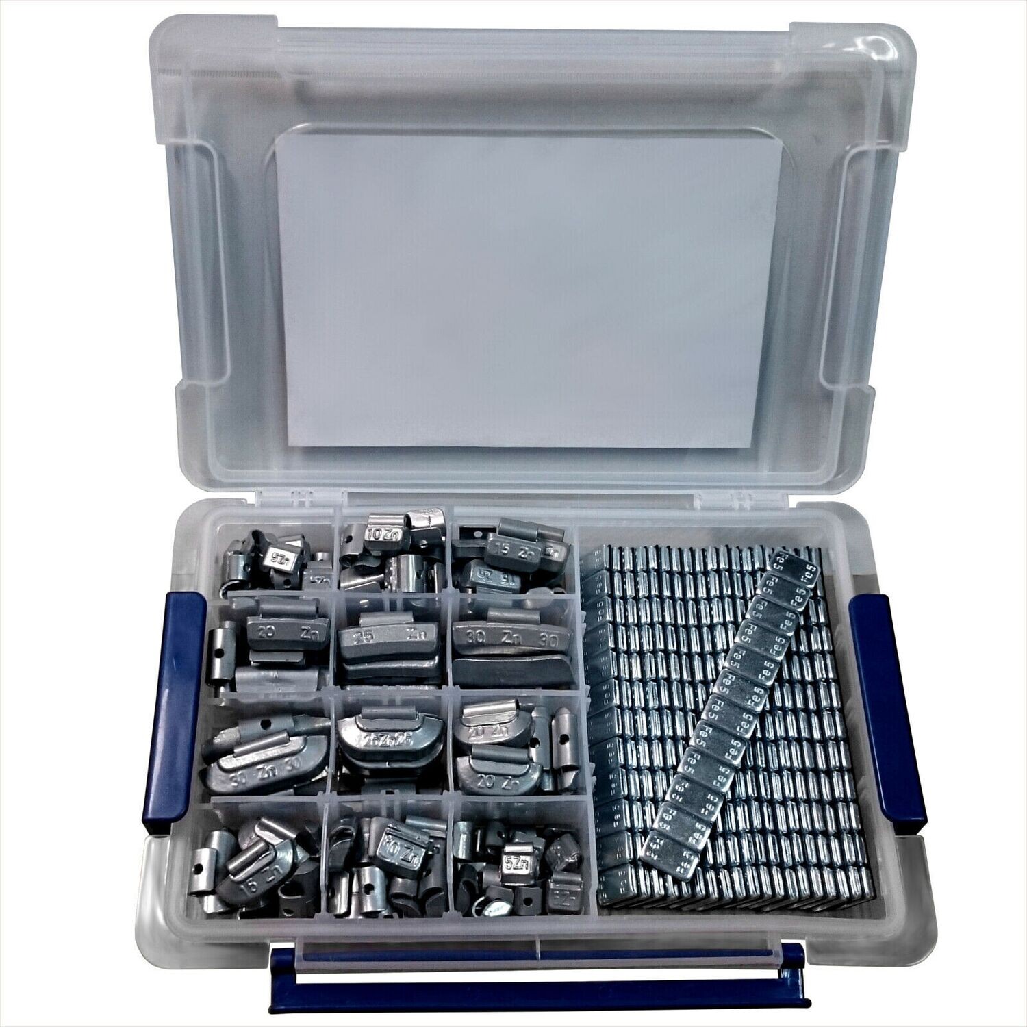 370 Auswuchtgewichte Sortiment Schlaggewichte&amp;Klebegewichte Set Stah l&amp; Alu-Felgen