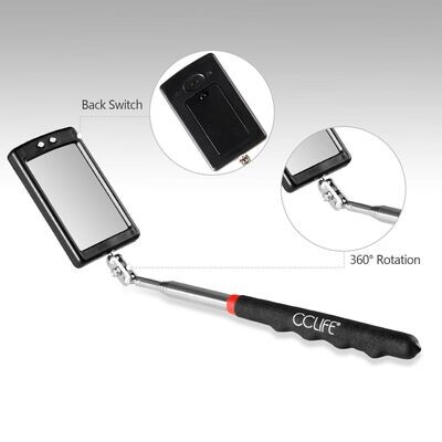 Magnet Teleskop Werkzeug Set Inspektionsspiegel Magnetheber LED Spiegel Pick Up