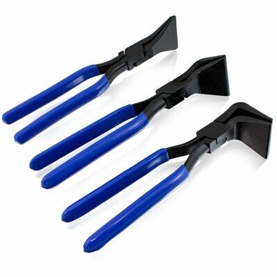 3x Falzzangen Abfalzen Biegezange Abkantzange Blechzange 0° 45° 90°