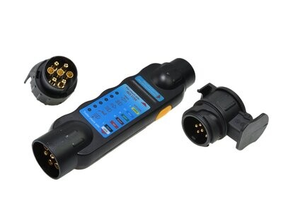 Tester für Anhängersteckdosen und Stecker + Adapter
