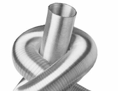 Alu Flexrohr 5m 76mm zweilagig, flexibles Aluminium Lüftungsrohr Flex Schlauch