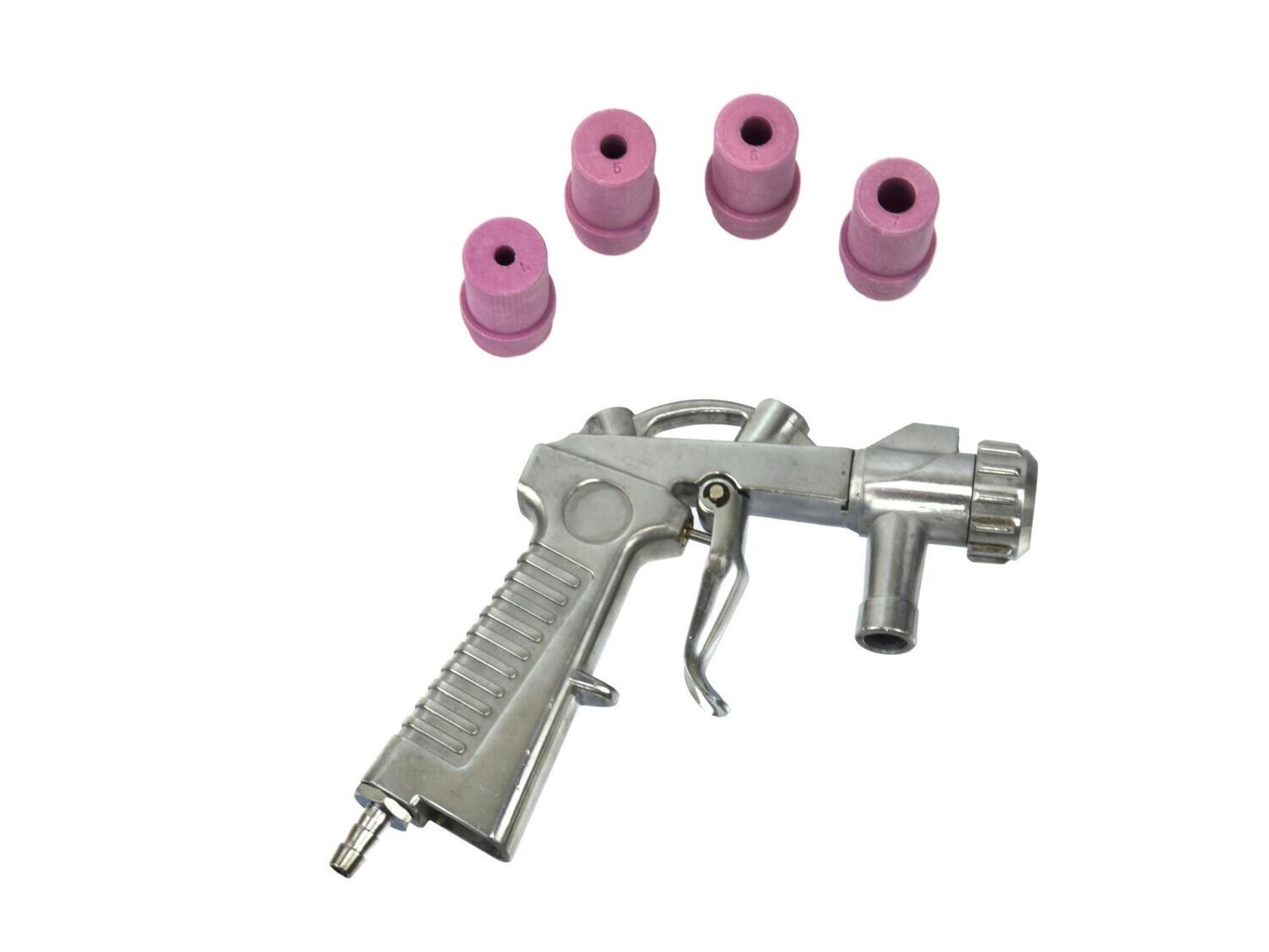 Sandstrahlpistole + 4 Düsen