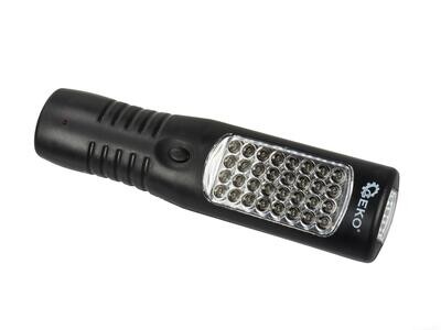 Werkstattleuchte 28 + 4 + 3 LED + Haken 230V / 12V