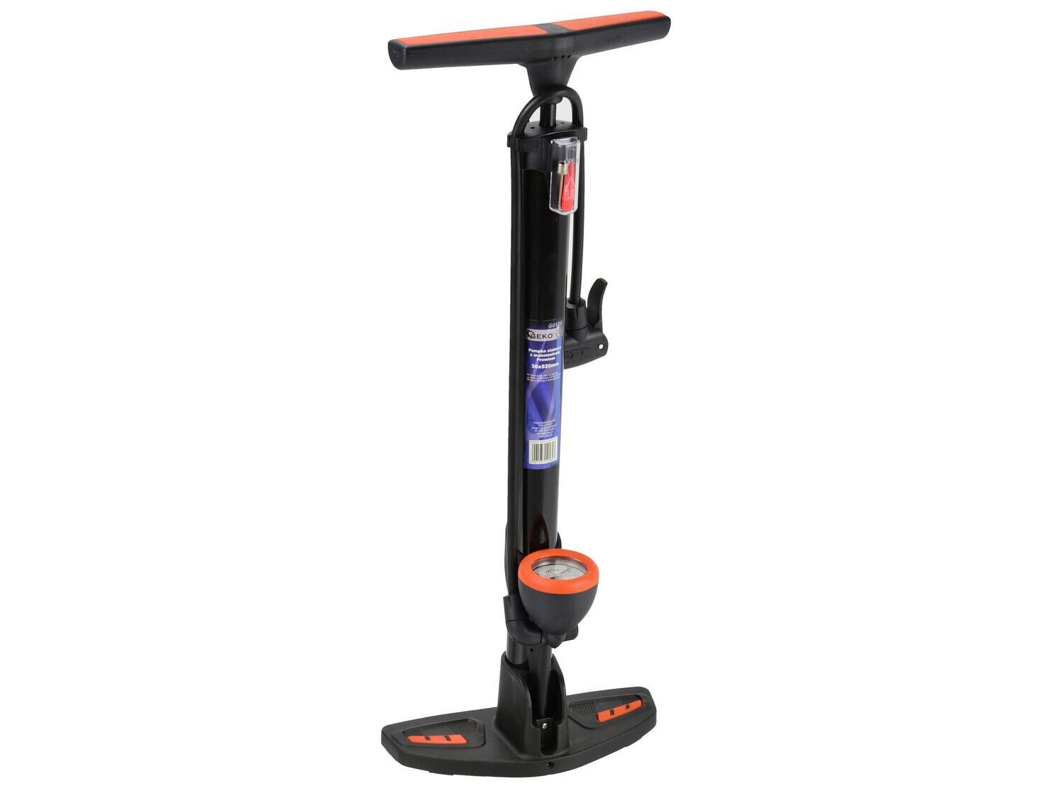 Stahlpumpe mit Manometer Premium 38x520