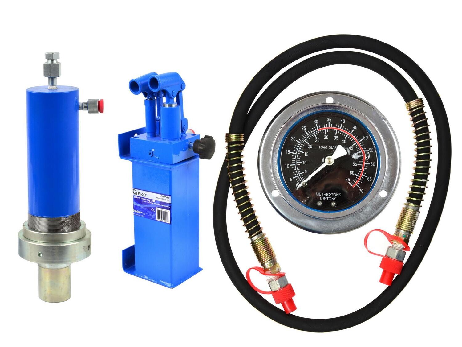 Set für die Presse 30T Schnellpumpe Aktuator Manometer