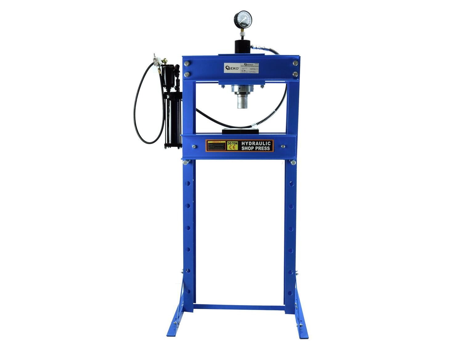 30 Tonnen luft-/hydraulische Werkstattpresse mit Manometer