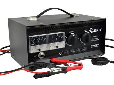 Batterieladegerät mit Startfunktion + Eurosteck + CH 6/12/24V 100A