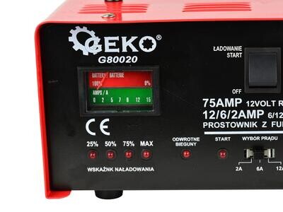 Batterieladegerät mit GS/CE 75A 6/12V GEKO