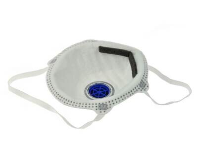 Staubmaske mit Ventil FFP2 mit Kohleeinsatz