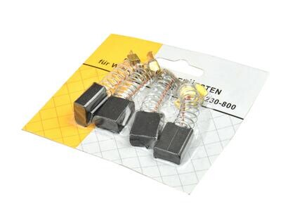 Kohlebürsten / Schleifen 230 + 4 Stk. auf Blister / 8x14x17 /