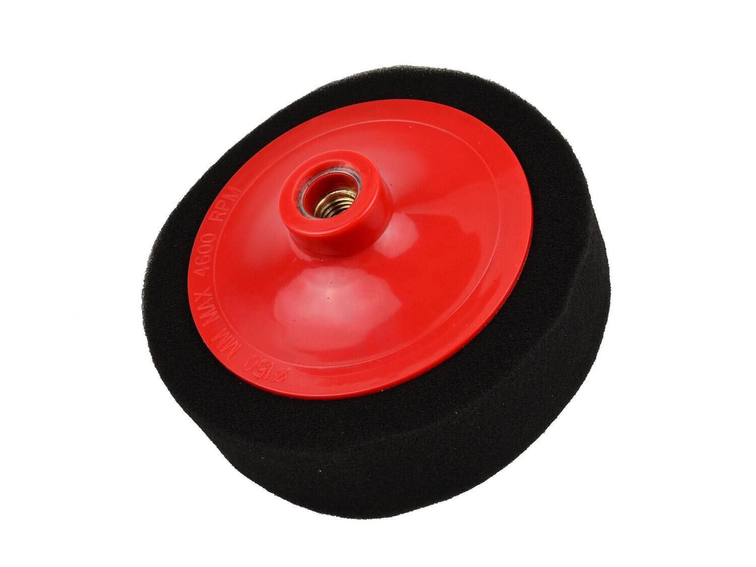Polierschwamm, schwarz 150mm x 45mm M14 (weich)