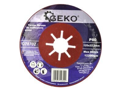 10 Stk. Fiberscheibe zum Schleifen von Steinzeug 125mm P80
