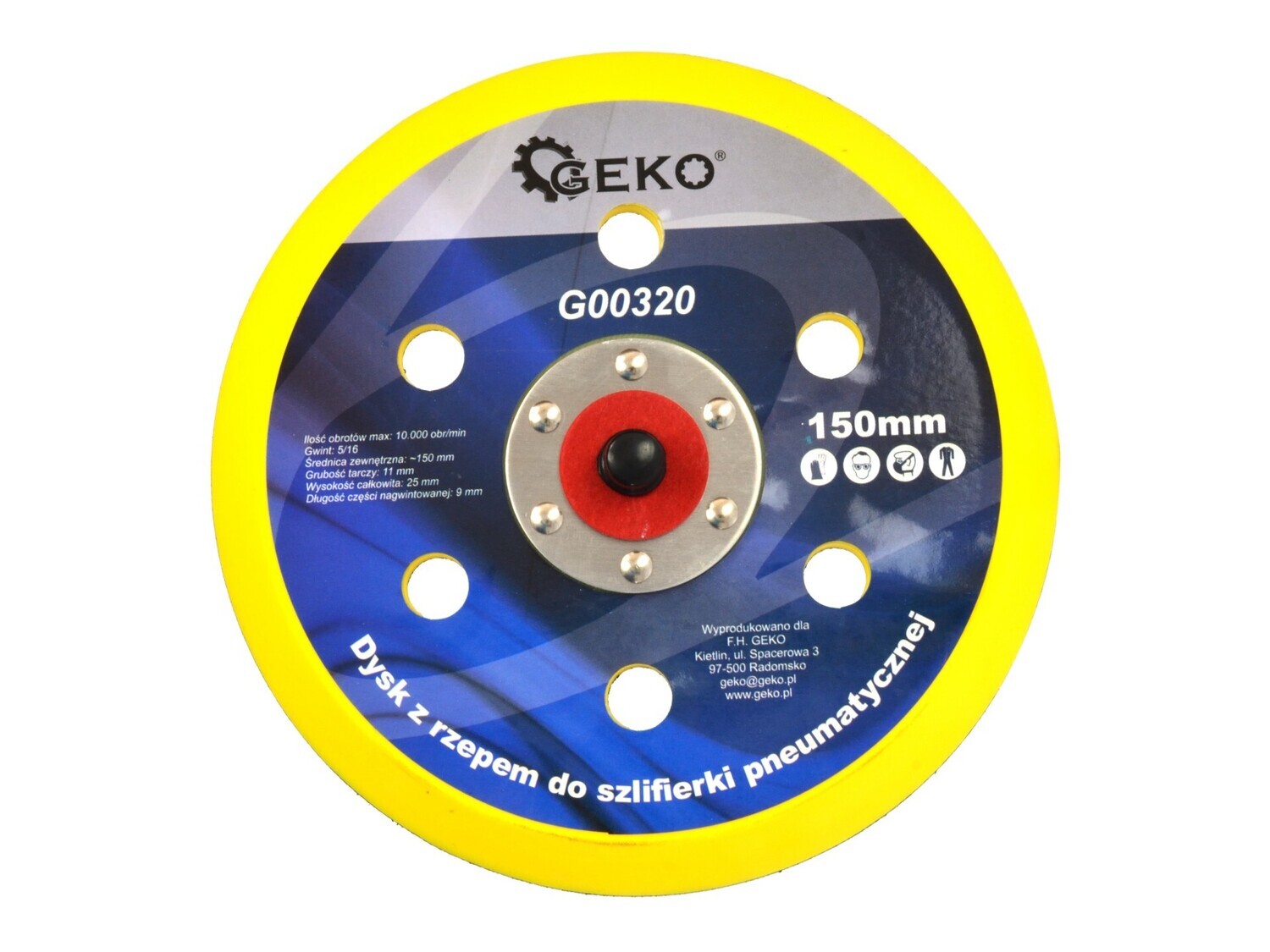 Klettscheibe für Luftschleifer 150mm