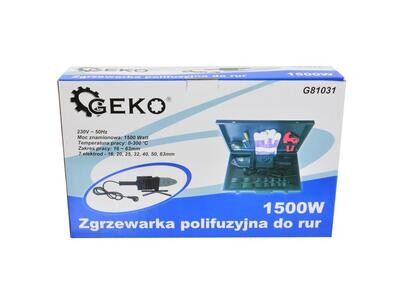 Polyfusionsschweißmaschine für Rohre (groß) 16-63mm GEKO