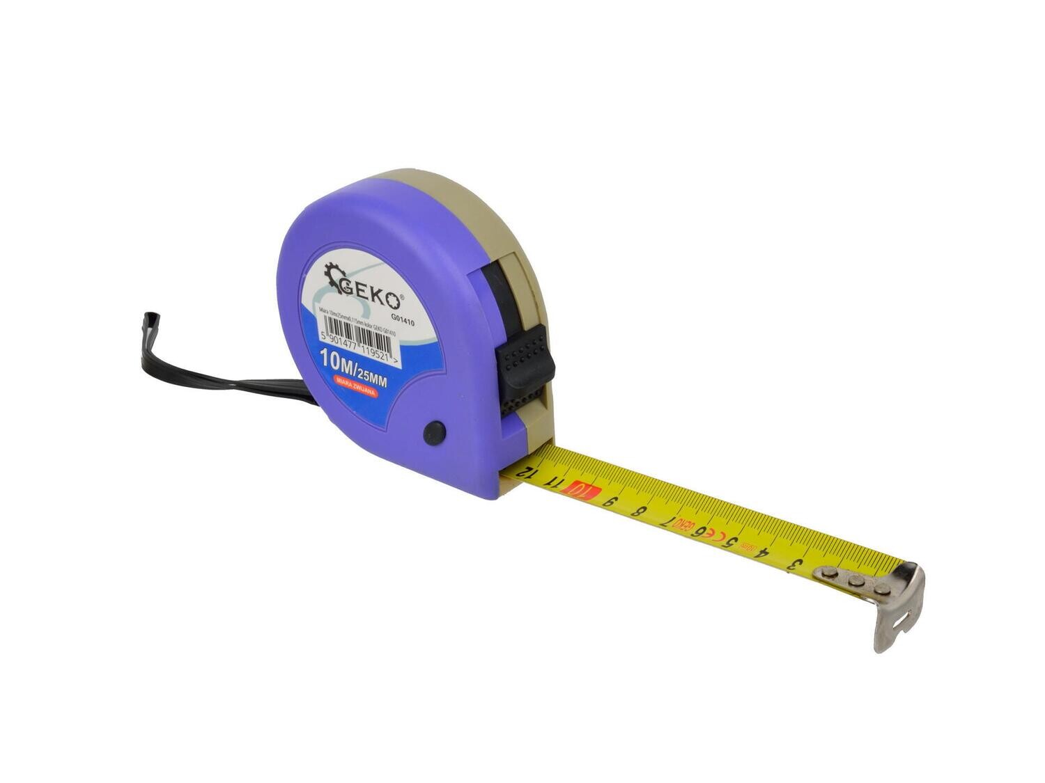 Messen Sie 10mx25mmx0.115mm Farbe GEKO
